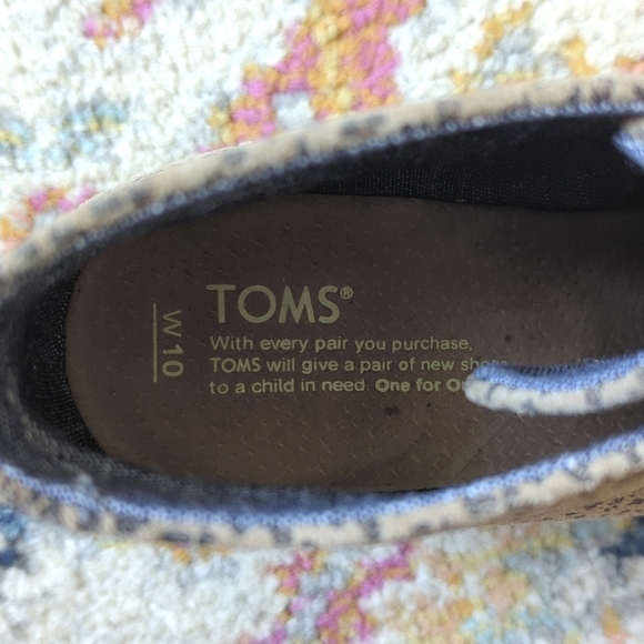 Toms Desert Chic Cheetah Printed Suede Lace Up Wedge Ankle Booties Tan Black 10 - Picture 14 of 16